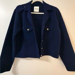 Sandro Women's Dark Blue Blazer
